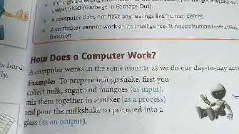 Chapter I - Introduction to Computer, Part-II, Class-III.