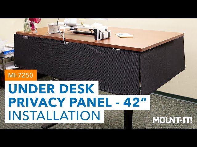 Modesty Panel with Wire Management