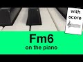 Fm6 chord piano