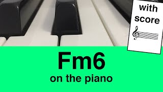 Fm6 Chord Piano