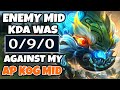 I made the enemy mid go 0/9/0 as AP Kog'maw Mid | Pekin Woof
