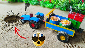 Diy tractor bridge making machine mini science project || water pump || @keepVilla