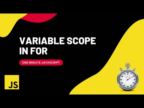 Variable scope in for loop | Javascript | One Minute Javascript | 1 Min JS