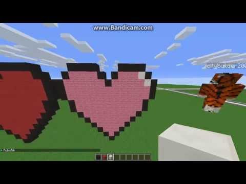 Minecraft Tutorial Love Heart Youtube