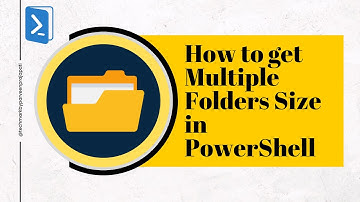 How to get Multiple Folders Size in PowerShell