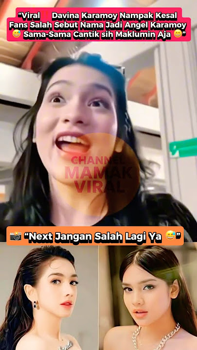 Viral expresi davina karamoy saat fansnya salah panggil nama‼️ #beritaartis #beritaterkini