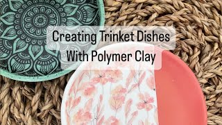 Creating Polymer Clay Trinket Dishes / Tutorial / Easy / Simple / Scrap Clay