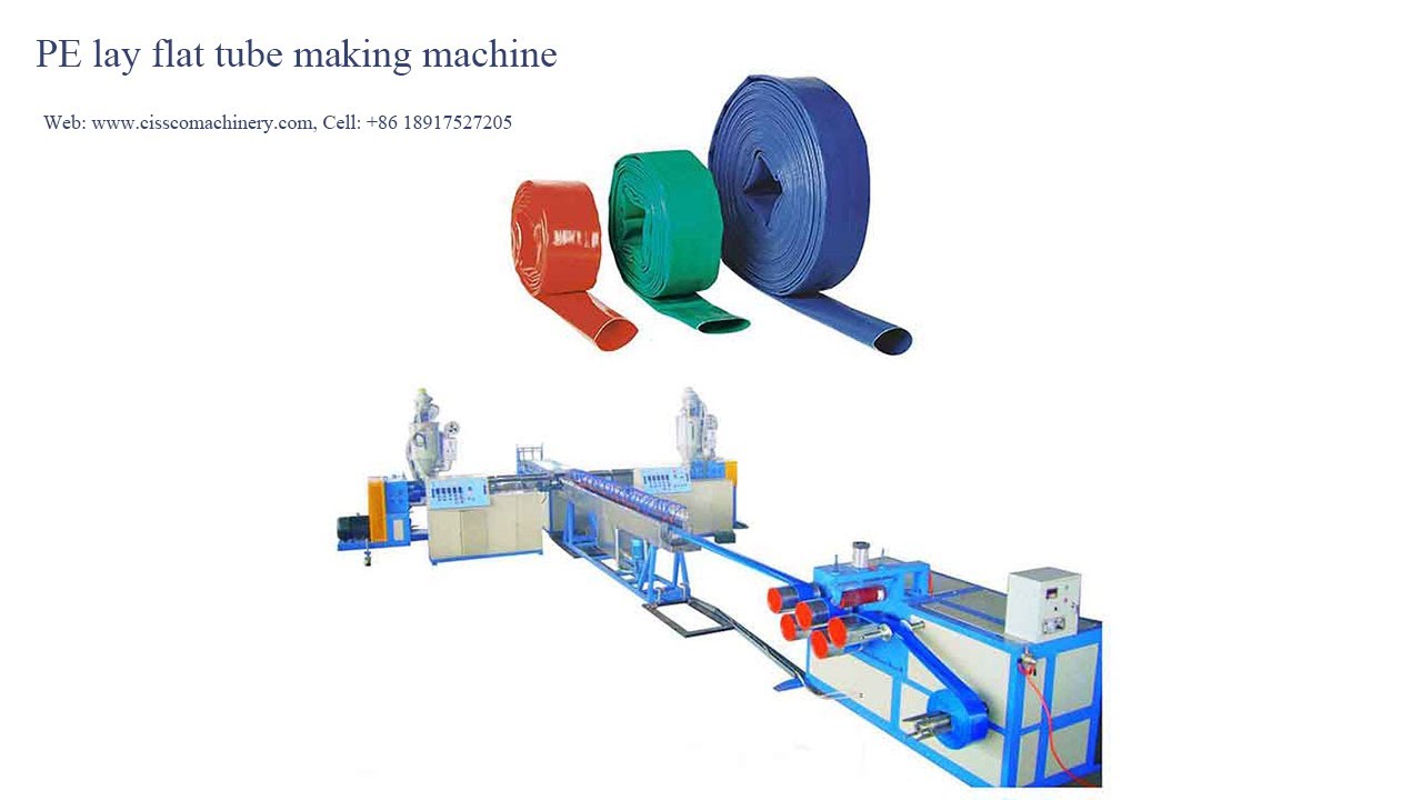 PE | POLYETHYLENE | LAYFLAT | TUBE | HOSE | PIPE | MAKING | PRODUCTION | EXTRUSION | MACHINE | LINE