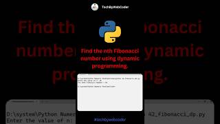 Day 42: Fibonacci (Dynamic Programming) Number in Python