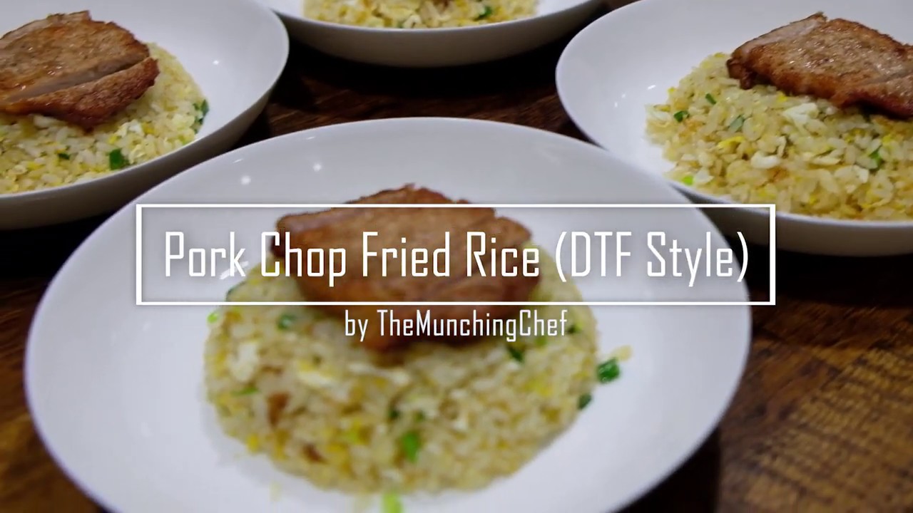 Chef It Up: How To Make the Best Egg Fried Rice with Pork Chops - YouTube