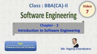 Characteristics of Software