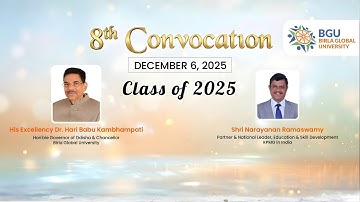 Live : 8th Annual Convocation, Birla Global University, Bhubaneswar, Odisha, India