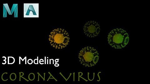 3D Modelling |Corona Virus| with MAYA 2020