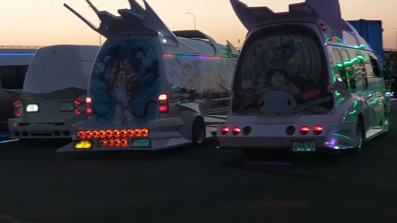 T.O　GARAGE杯　夜の部　軽トラ　デコトラ　バニング