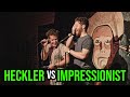 Heckler destroys voice impressionist