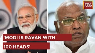 Congress President Mallikarjun Kharge Compares PM Modi With 'Ravan' | Gujarat Election 2022