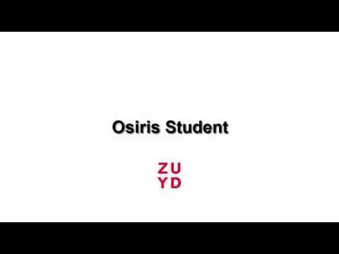 Instructie Registratie Cursussen in Osiris