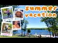 summer vacation vlog // yummy foods, what I wore &amp; did lake side @ woodloch pines WOO HOO!!