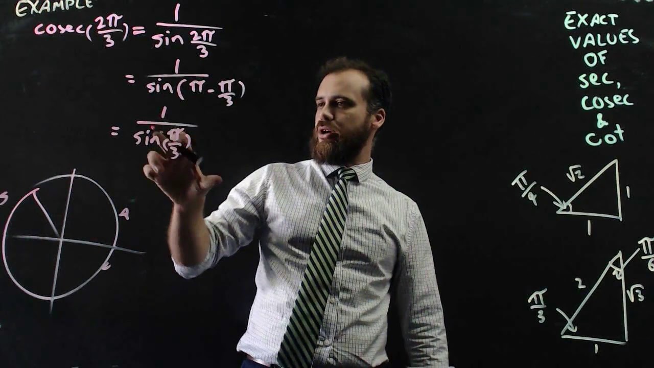 Exact values of sec, cosec and cot