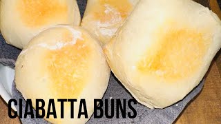 HOMEMADE CIABATTA BUNS