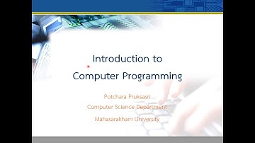 Lec01 Introduction 01 Intro to Computer Programming