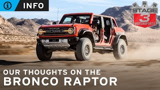 Our Thoughts on the New Bronco Raptor!