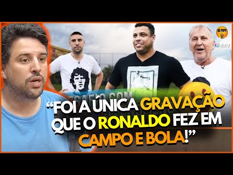 BASTIDORES DA HISTÓRICA GRAVAÇÃO DO RONALDO NO CANAL DO ZICO!