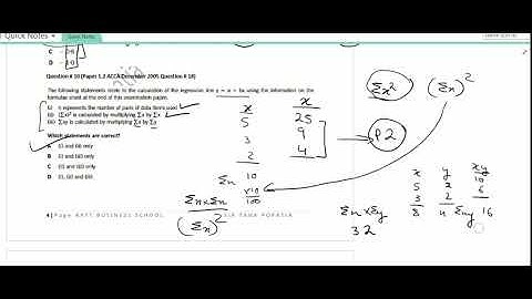 Correlation and regression part3 acca f2 qm bfd cma and far