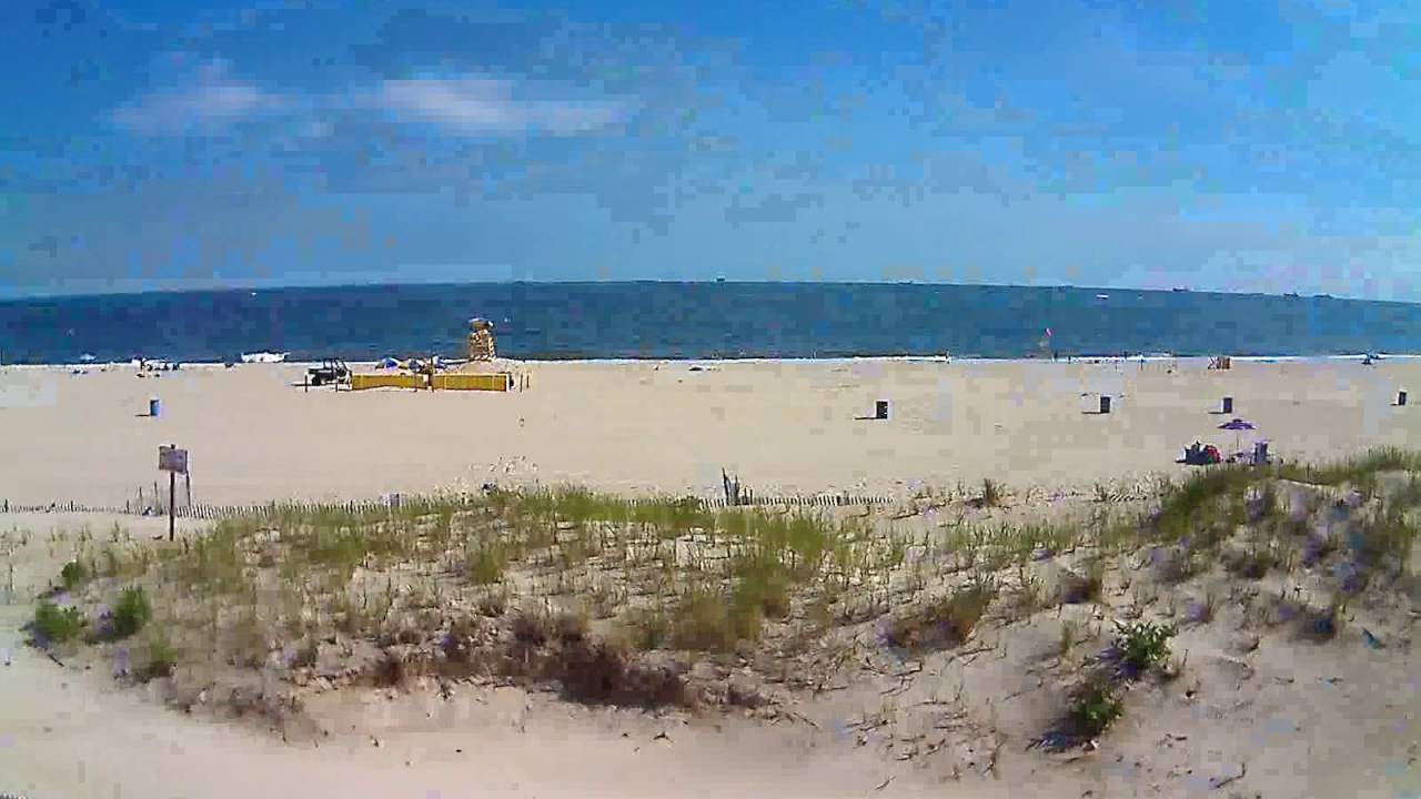 LIShore Point Lookout cam west view July 5, 2016 YouTube