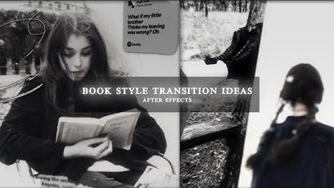 creative book style transition ideas pt 3 | after effects