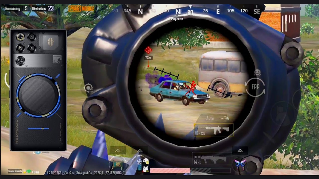 CLOSE RANGE MASTERED 120 FPS 🔥 RED MAGIC 11PRO+