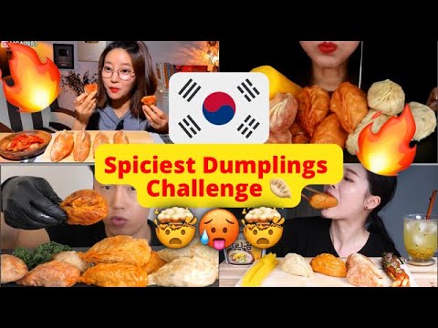 🔥ASMR 🥵😵THE EXTREME SPICIEST DUMPLING IN KOREA MUKBANG EATING SHOW - SOCIAL EATING MUKBANG