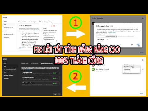 Fix sửa lỗi tắt tính năng nâng cao của kênh youtube 100% thành công