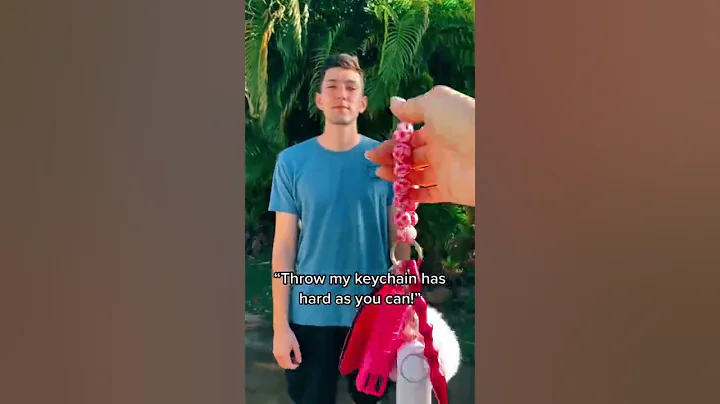 Letting my husband destroy my safety keychain... #shorts