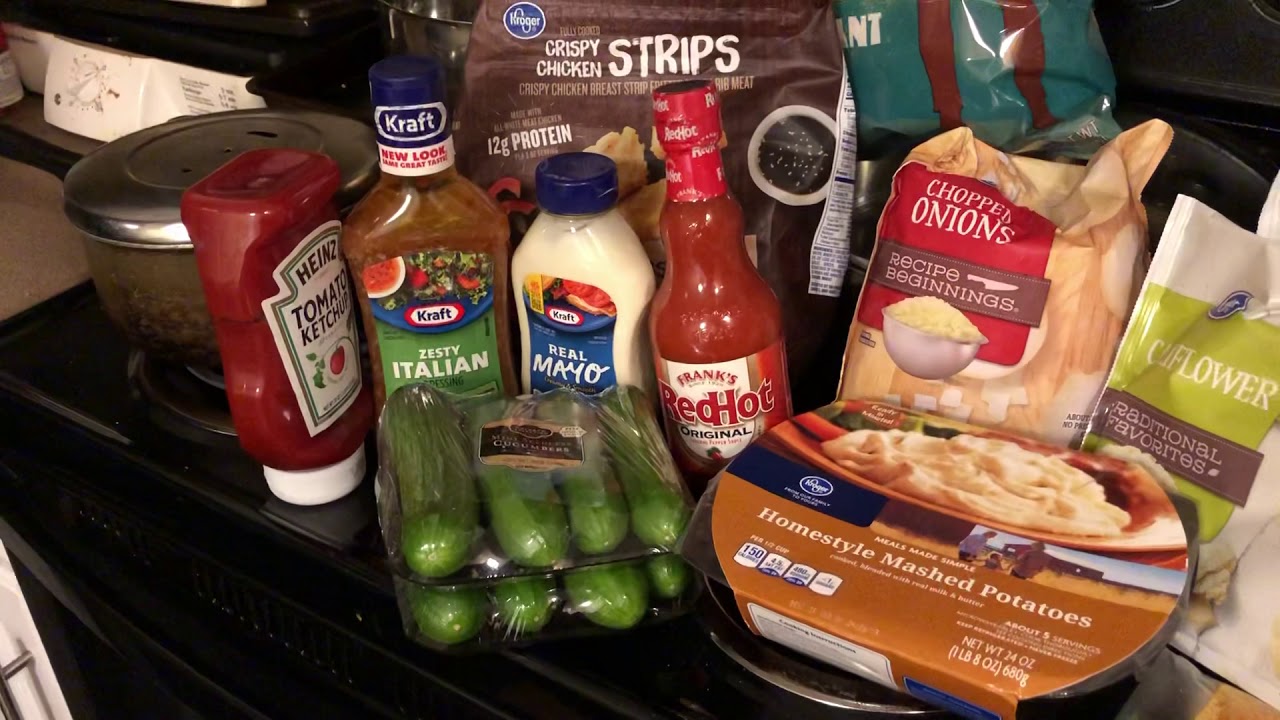 Kroger Grocery Haul for One - YouTube