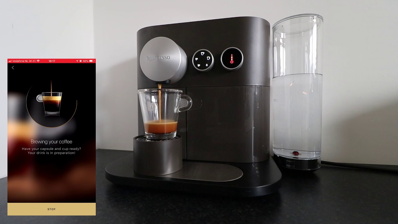 Making coffee with an 8 using the Nespresso app and the Nespresso - YouTube