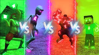 COLOR DANCE CHALLENGE DAME TU COSITA VS HULK VS BAD SANTA VS STEVE Alien Green dance challenge