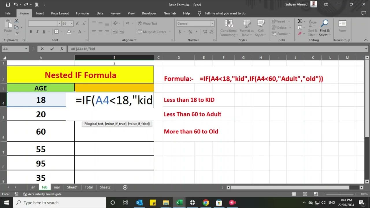 MS Excel - Nested IF. Excel IF Formula: Simple to Advanced (multiple ...