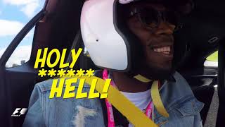Usain Bolt Takes A Hot Lap Around Austin With Lewis Hamilton