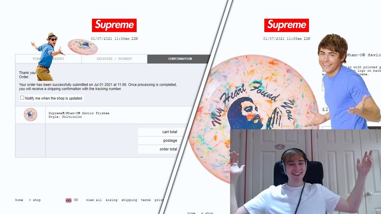 Supreme SS21 Week 19 - Live Cop - A Wham-O Week (Manual Checkout)