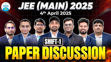JEE MAIN 2025 | Live Paper Discussion & Solutions | April Attempt ( Shift 1) 4 April Session🔥