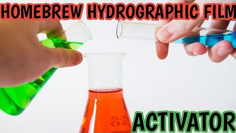 HOW TO MAKE A HOMEBREW HYDROGRAPHIC FILM ACTIVATOR IN LESS THAN 1 MINUTES