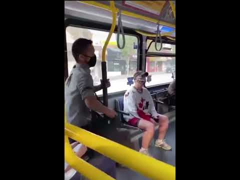 Karen Shoved Off Vancouver Bus After She Spits On Passenger