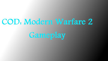 MODERN WARFARE 2 MULTIPLAYER/splitscreen