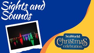 Walk around SeaWorld Orlando Christmas Celebration 2023 Holiday Magic Sights & Sounds