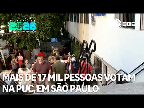 Over 17,000 people vote at the largest polling station in São Paulo