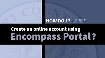 Planning & Zoning - "How Do I File a Permit Using Encompass Online" tutorial
