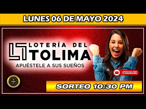 Resultado de LOTERIA DEL TOLIMA del LUNES 06 de Mayo 2024