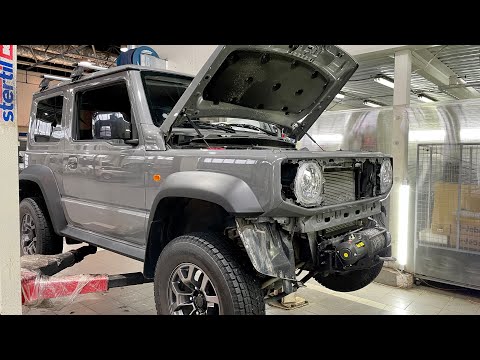 Установка лебёдки на Suzuki Jimny ( подробное видео)
