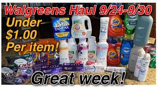Walgreens Haul 9/24-9/30! It’s a🔥 FIRE 🔥week🥳🥳 Less then $1 per item!